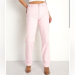 Rollas Womens Classic Straight Pink Jeans Sz 31